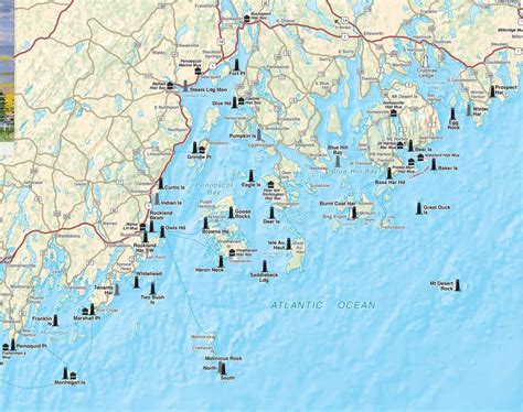 Printable Map Of Maine Lighthouses - Printable Maps