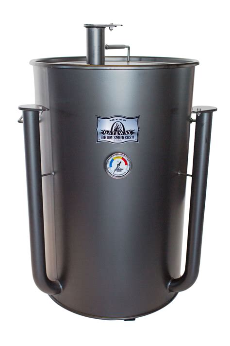 Gateway 55 Gallon Drum Smoker Matte Charcoal - Meadow Creek Barbecue Supply