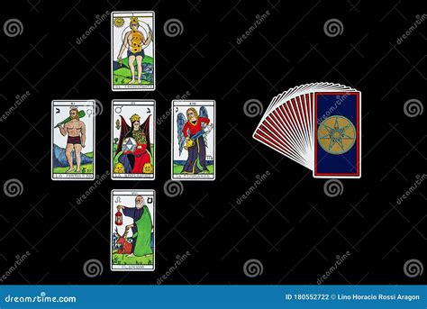 Tarot Cards Arranged for Fortune Telling Editorial Photography - Image ...