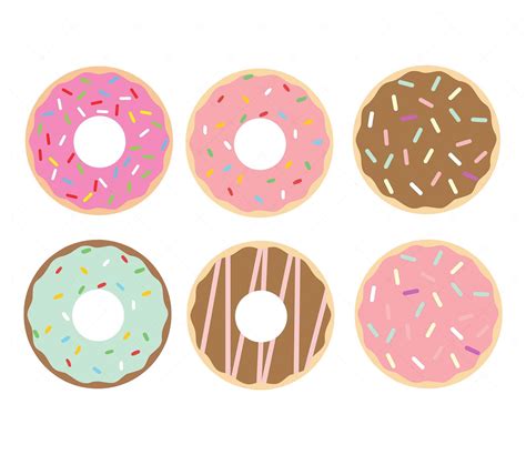 Donut SVG Bundle, PNG, PDF, Donut Clipart, Doughnut svg, Candy, Sprinkle Donut svg