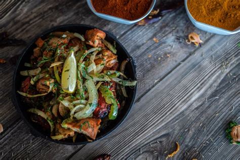 Indian Kebab Platter in Sizzling Plate Stock Photo - Image of meal ...