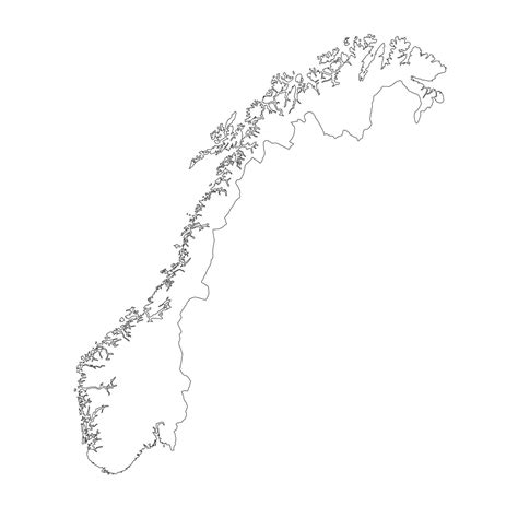 Highly detailed Norway map with borders isolated on background 25755400 ...