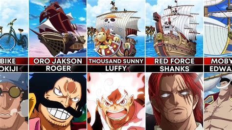 PIRATE SHIPS' Names in ONE PIECE and Their CAPTAINS - YouTube