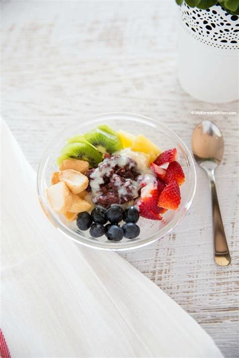 Patbingsu (Korean Shaved Ice Dessert) - My Korean Kitchen