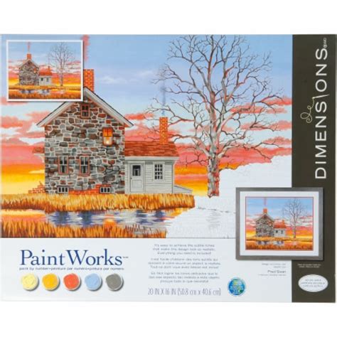 Dimensions® PaintWorks™ Home at Sunset Paint by Number Kit, 1 ct - Harris Teeter