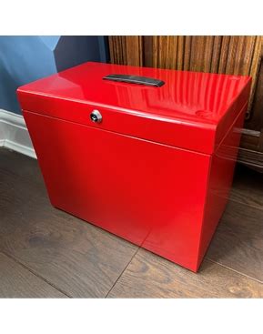 Red | Metal File Box with Files | Expert Verdict