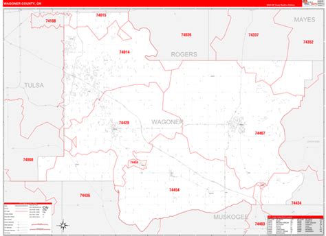 Wagoner County, OK Map Book - Red Line