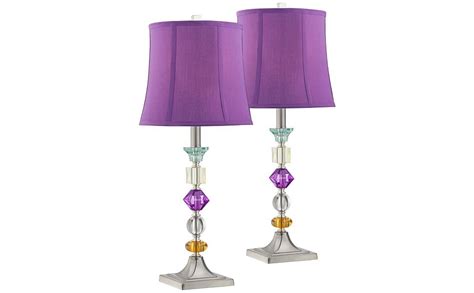Bijoux Modern Chic Bohemian Table Lamps 25.5" High Set of 2 Brushed ...