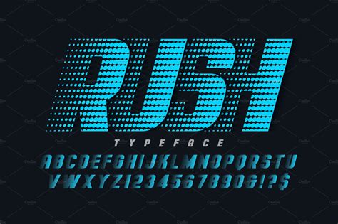 Racing display font design, alphabet | Pre-Designed Vector Graphics ...