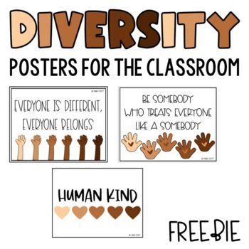 Classroom Decor | 9 Diversity Posters | Diversity poster, Diversity in ...