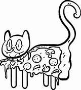 Coloring Pages  Eating Italian Pizza Page sketch template
