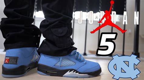 EARLY LOOK! REVIEW AND ON FEET OF THE AIR JORDAN 5 “UNC” THESE ARE A ...