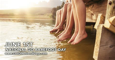 NATIONAL GO BAREFOOT DAY - List Of National Days