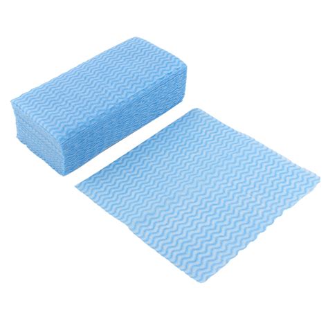 Kitchen Non Woven Fabric Disposable Cleaning Cloth Washcloth White Blue 80pcs | Walmart Canada