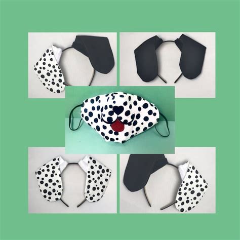 Dalmatian Ears Headband and or Masks Kids Adults Dog - Etsy UK