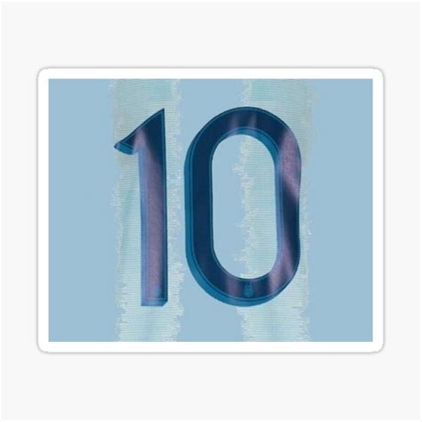 "Jersey number 10 iconic legendary blue" Sticker for Sale by Qrea ...