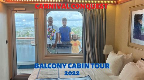 Carnival Conquest Balcony Cabin Tour - YouTube