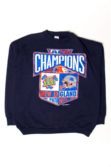 Vintage New England Patriots Super Bowl XXXI Sweatshirt (1990s ...