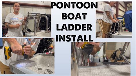 Pontoon Swim Ladder Install - Stainless Steel Heavy Duty - YouTube