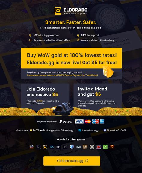 ⭐⭐[$200+ donor] Buy and sell WoW gold on Eldorado.gg! 0% sale fee, 100% protection!$5 free ...