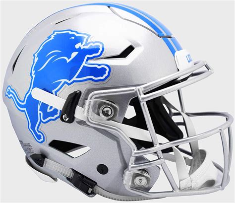 Detroit Lions SpeedFlex Full Size Authentic Football Helmet - Speed ...