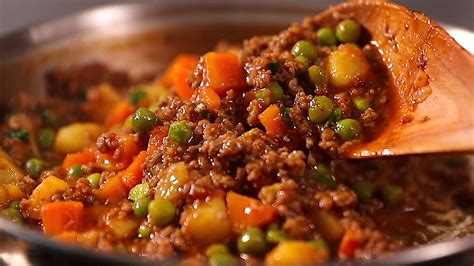 MINCED BEEF STEW - Recipe Lands