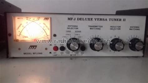 Deluxe Versa Tuner II MFJ-948 Antenna MFJ Enterprises; |Radiomuseum.org