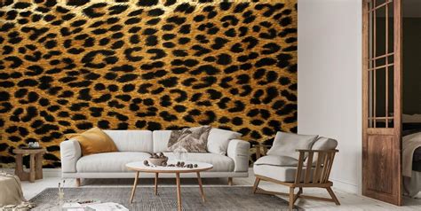 Leopard Print Wallpaper Mural | Wallsauce UK