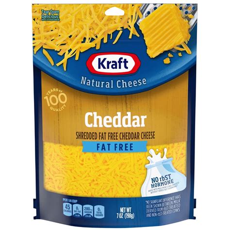 Cheddar (Fat Free) - Kraft Natural Cheese