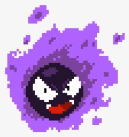 Transparent Gastly Png - Gastly Pixel Art, Png Download - kindpng