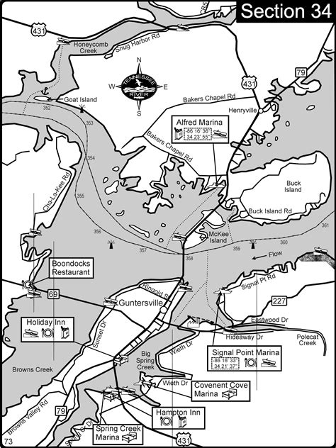 Guntersville AL Tennessee River-Lake Guntersville Map - Guntersville al • mappery