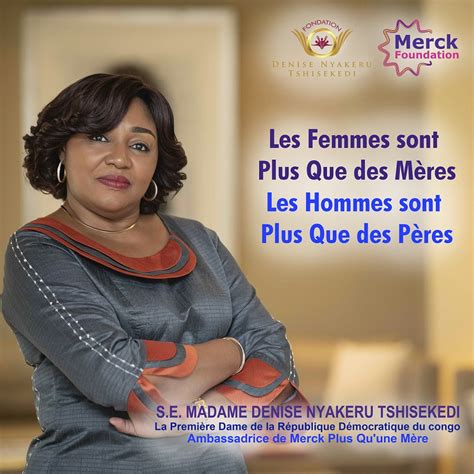 Biography of H.E. Nyakeru Nkana Dénise Tshisekedi, The First Lady of DRC and Ambassador of Merck ...