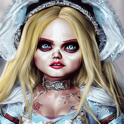 Tiffany Valentine Bride of Chucky Digital Graphic · Creative Fabrica