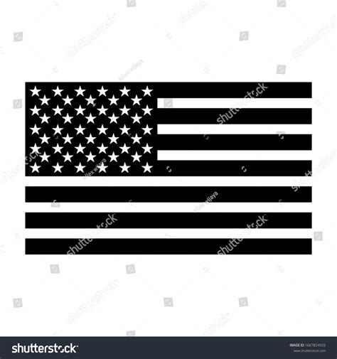 American Flag Silhouette Vector Illustration Stock Vector (Royalty Free ...