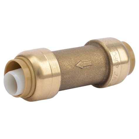 SharkBite 1/2 in. Brass Push-to-Connect Check Valve-U2008-0000LFA - The Home Depot