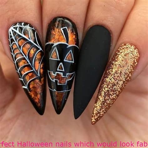 Halloween Nails - have created these perfect Halloween nails which would look fab at any ...