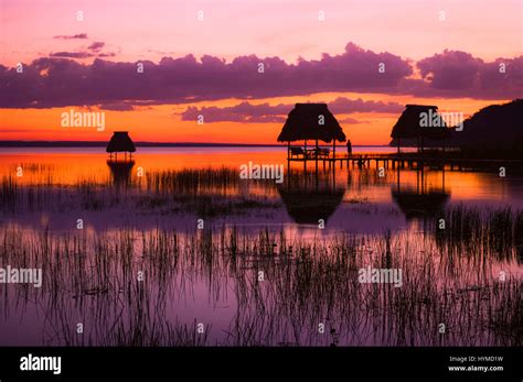 Peten guatemala water sunset hi-res stock photography and images - Alamy