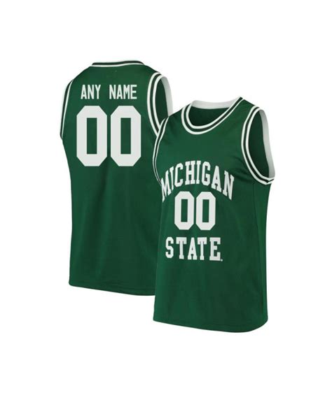 Customized Men's Retro Michigan State Spartans Green Basketball Jersey