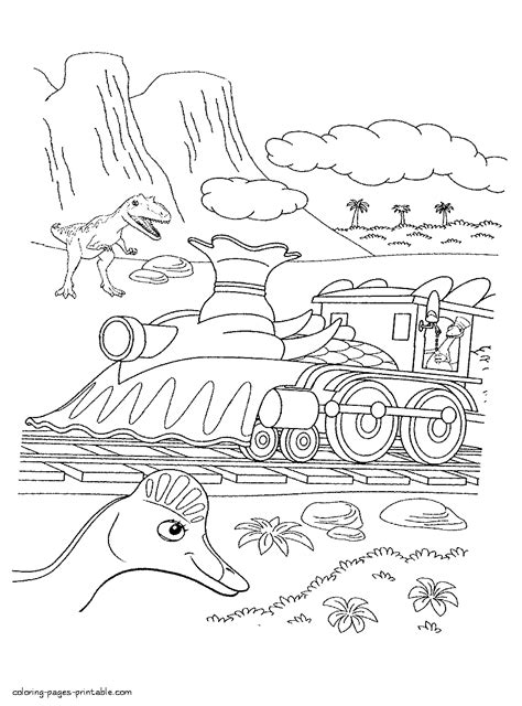 Free Dinosaur Train coloring || COLORING-PAGES-PRINTABLE.COM