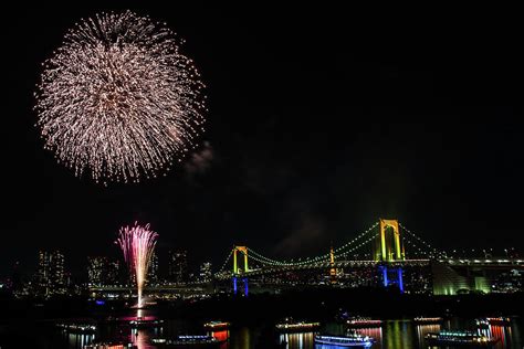 Fireworks At Rainbow Bridge Photograph by ©alan Nee