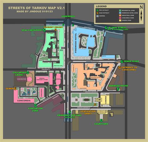 every extraction point in Streets of Tarkov - TGM Radio