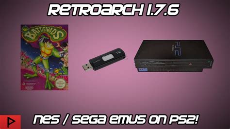 Run RetroArch 1.7.6 on Modded PS2 - Play NES and SEGA Games - YouTube