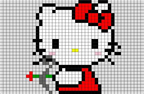 Hello Kitty Pixel Art | BrikBook.com