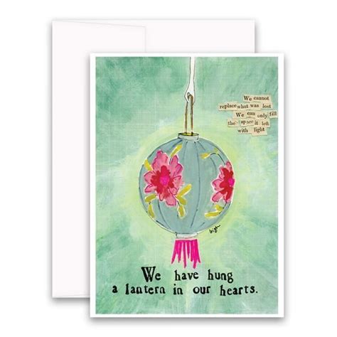 Lantern Greeting Card I Curly Girl Design