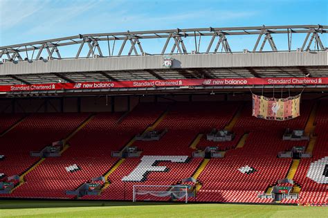 First Peek At Decorated Kop Before Liverpool Make Anfield Return - The ...