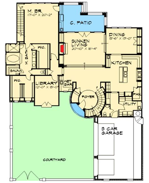 Tuscan Home Plans With Courtyards - House Design Ideas