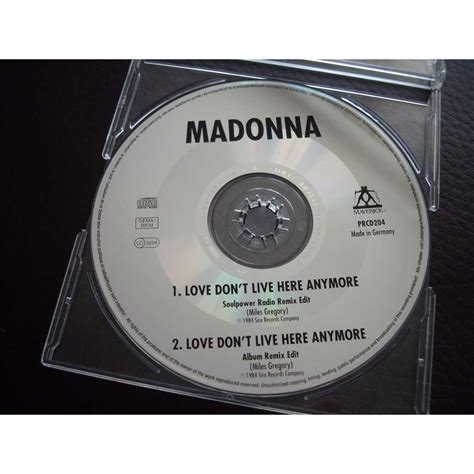 Love don't live here anymore (rare promo 2 versions ) by Madonna, CDS ...