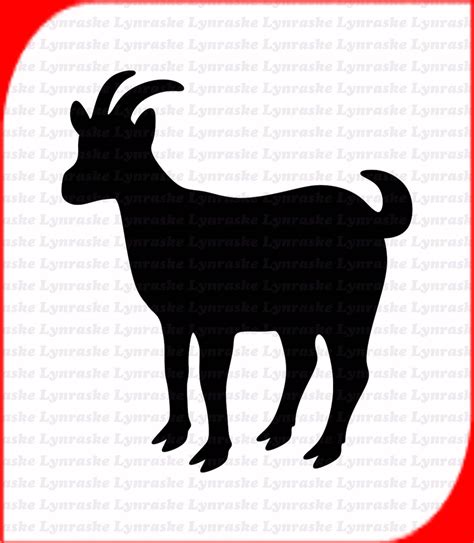 Goat Silhouette SVG, Svg, Dxf, Cricut, Silhouette Cut File, Instant ...