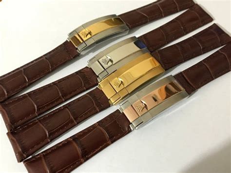 Rolex 20mm Brown Croc Leather Strap watch strap Rolex | Etsy