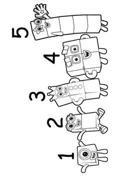 Kids-n-fun.com | 25 coloring pages of Numberblocks